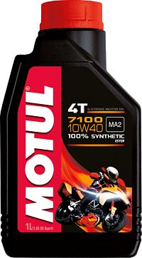 Синтетическое масло motul 10w40 7100